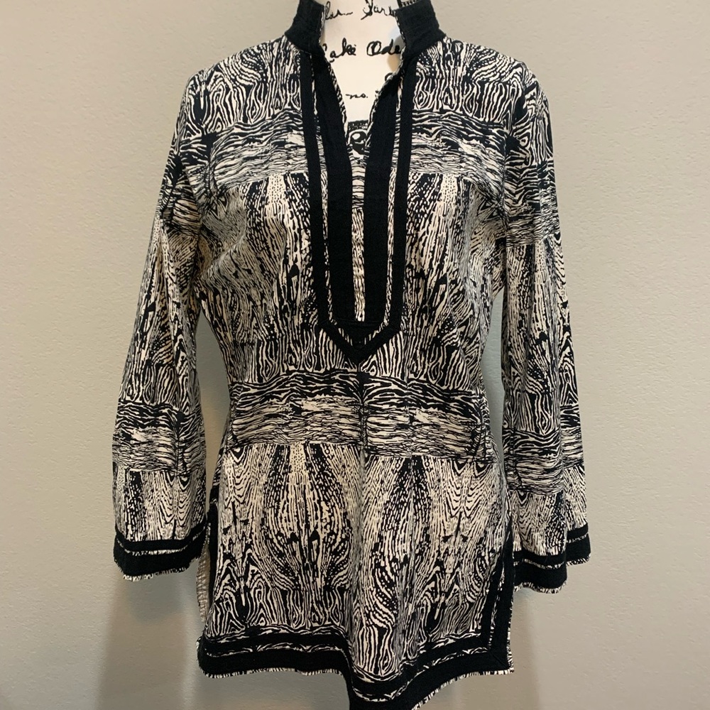 Dana Buckman Black and White Tunic